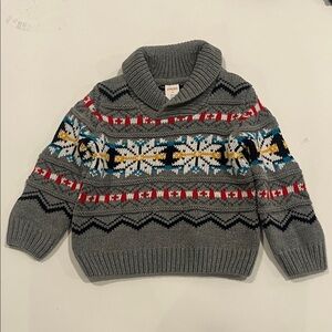 Gymboree colorful snowflake sweater boys 2T